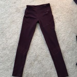 Calia purple Moro leggings with mesh panel- small